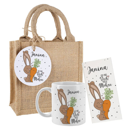Geschenkset zu Ostern mit Tasse und Schokolade