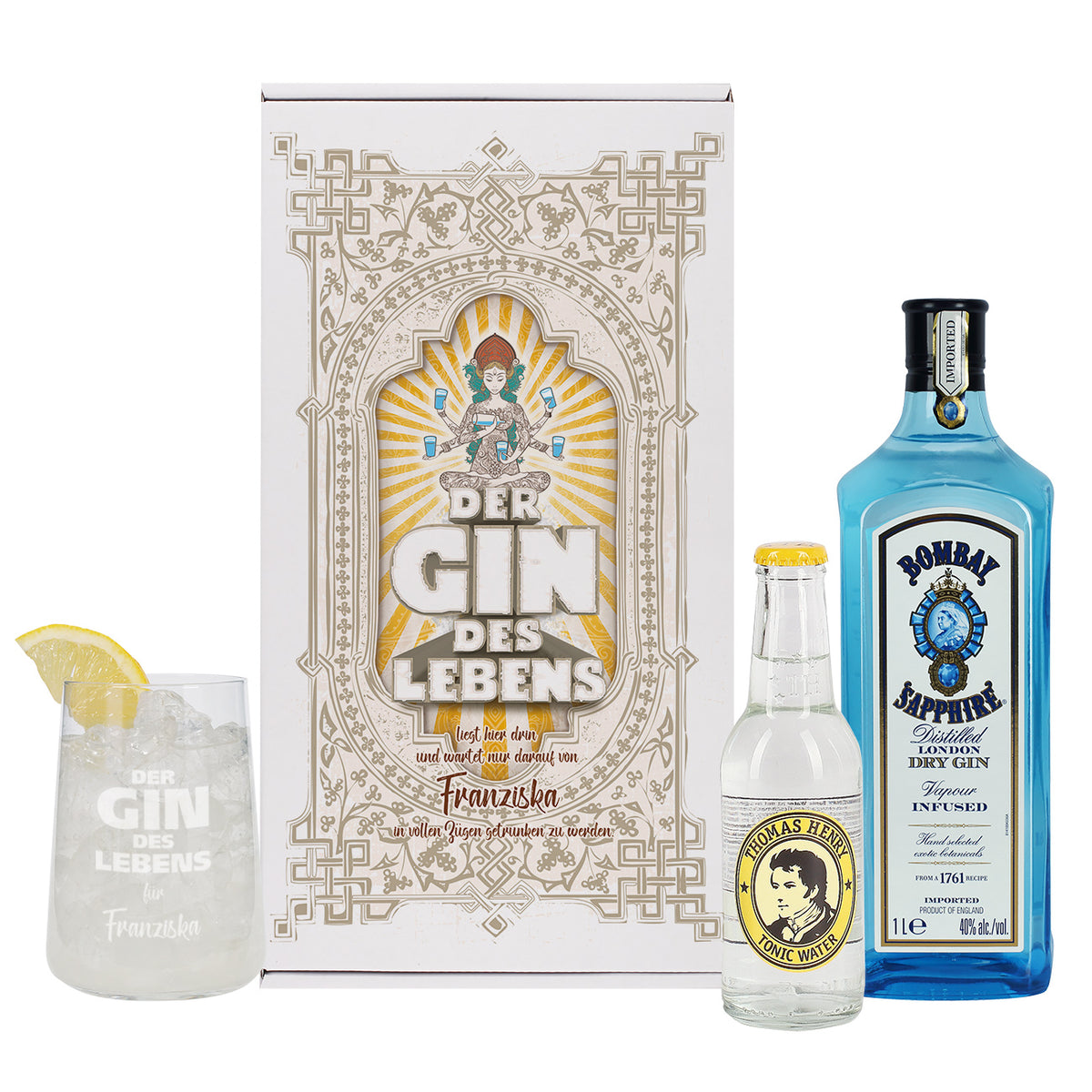 Gin Geschenkset "Gin des Lebens" mit Personalisierung