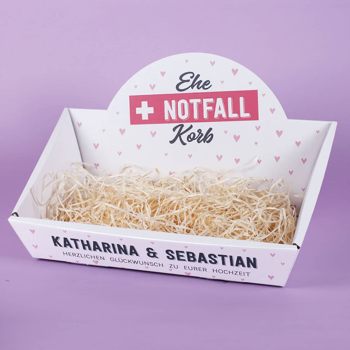 Ehe-Notfall-Korb als witziges Geschenk zur Hochzeit