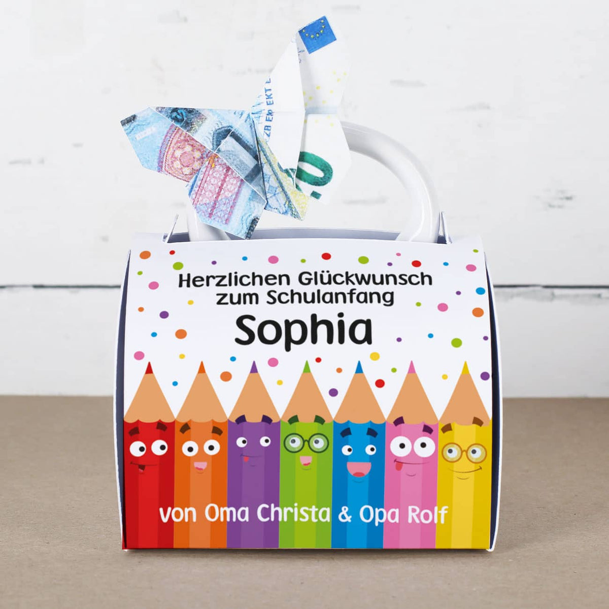 Endlich Schulkind Tassentasche