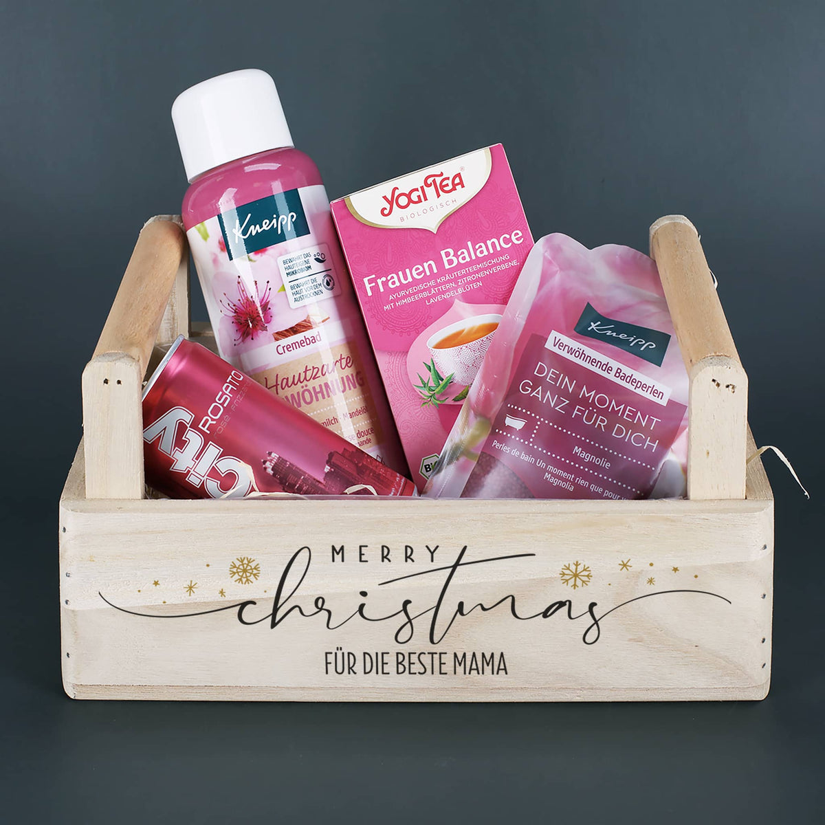 Persönlicher Geschenkkorb zu Weihnachten