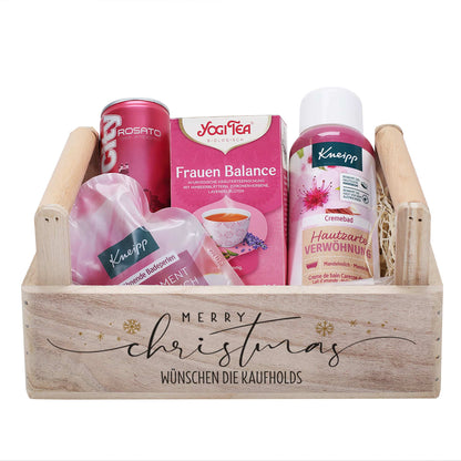 Persönlicher Geschenkkorb zu Weihnachten