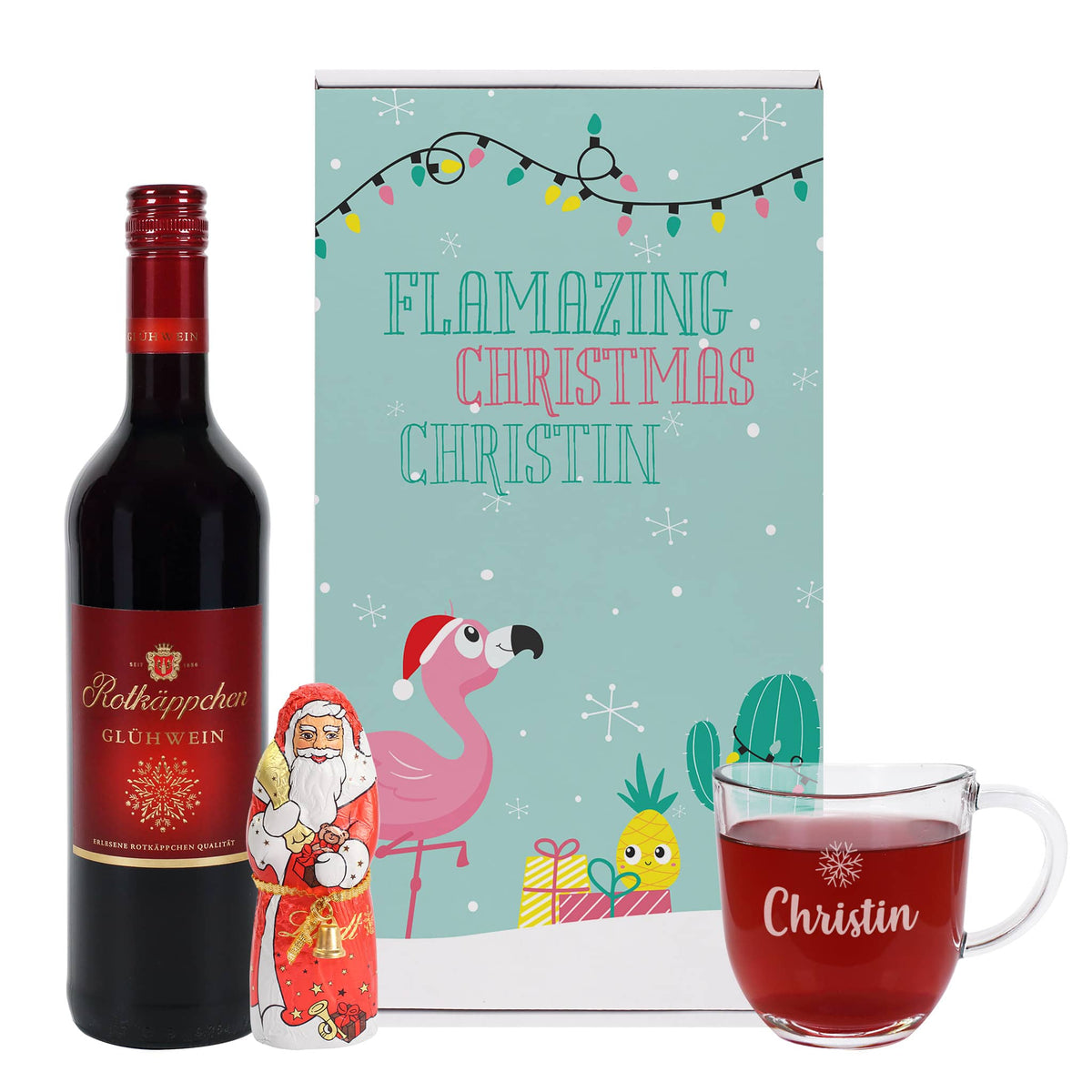 Flamazing Christmas Geschenkset mit Glühwein und Glas