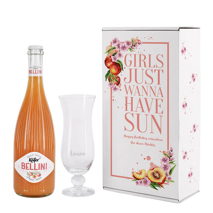 Alkoholisches Cocktail Geschenkset für Frauen "Girls just wanna have sun"