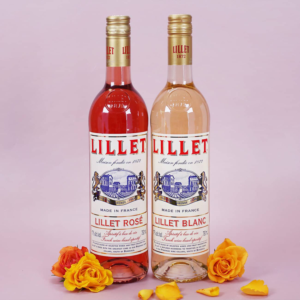 Zwei 0,75 l Flaschen Lillet - Blanc und Rosé