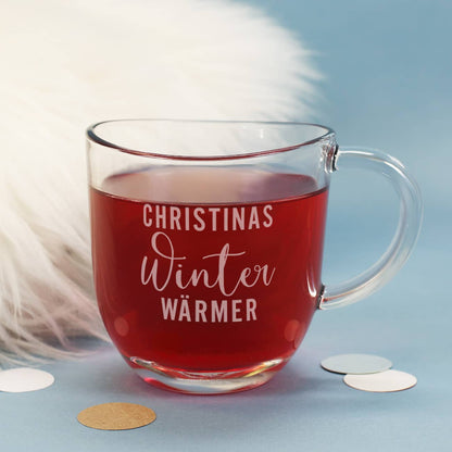 Tee-Set - Winter Wärmer - mit graviertem Teeglas und Teepäckchen