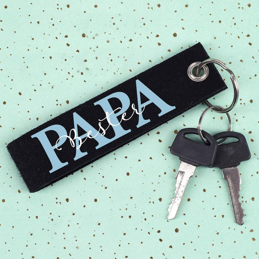 Schlüsselanhänger PAPA mit den Namen der Kinder