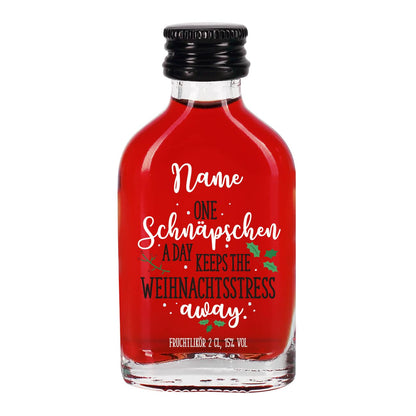 Fruchtlikör zu Weihnachten mit Name