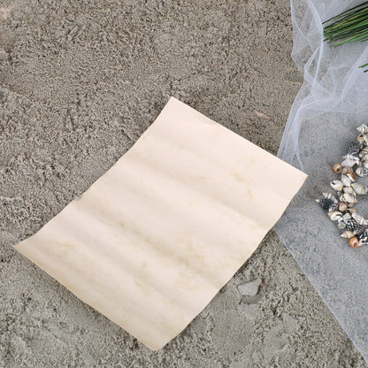 Marmoriertes Papier mit eigener Nachricht