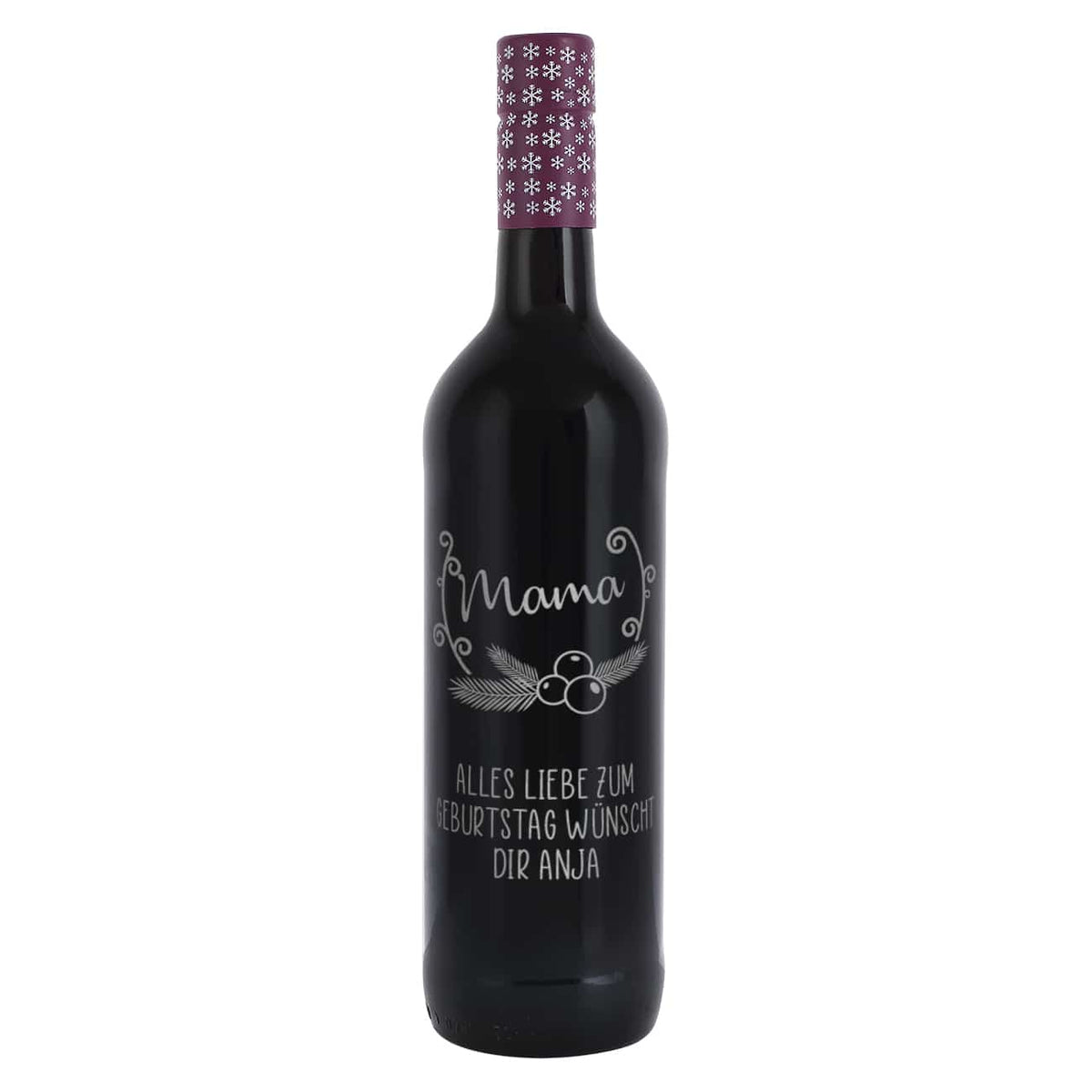 Glühwein aus besonderem Anbau mit edler Gravur