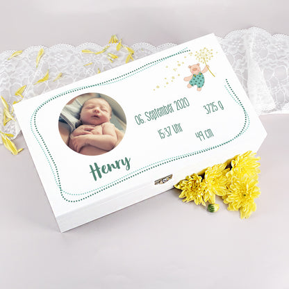 Erinnerungsbox mit Fotoaufdruck für Mädchen und Jungen
