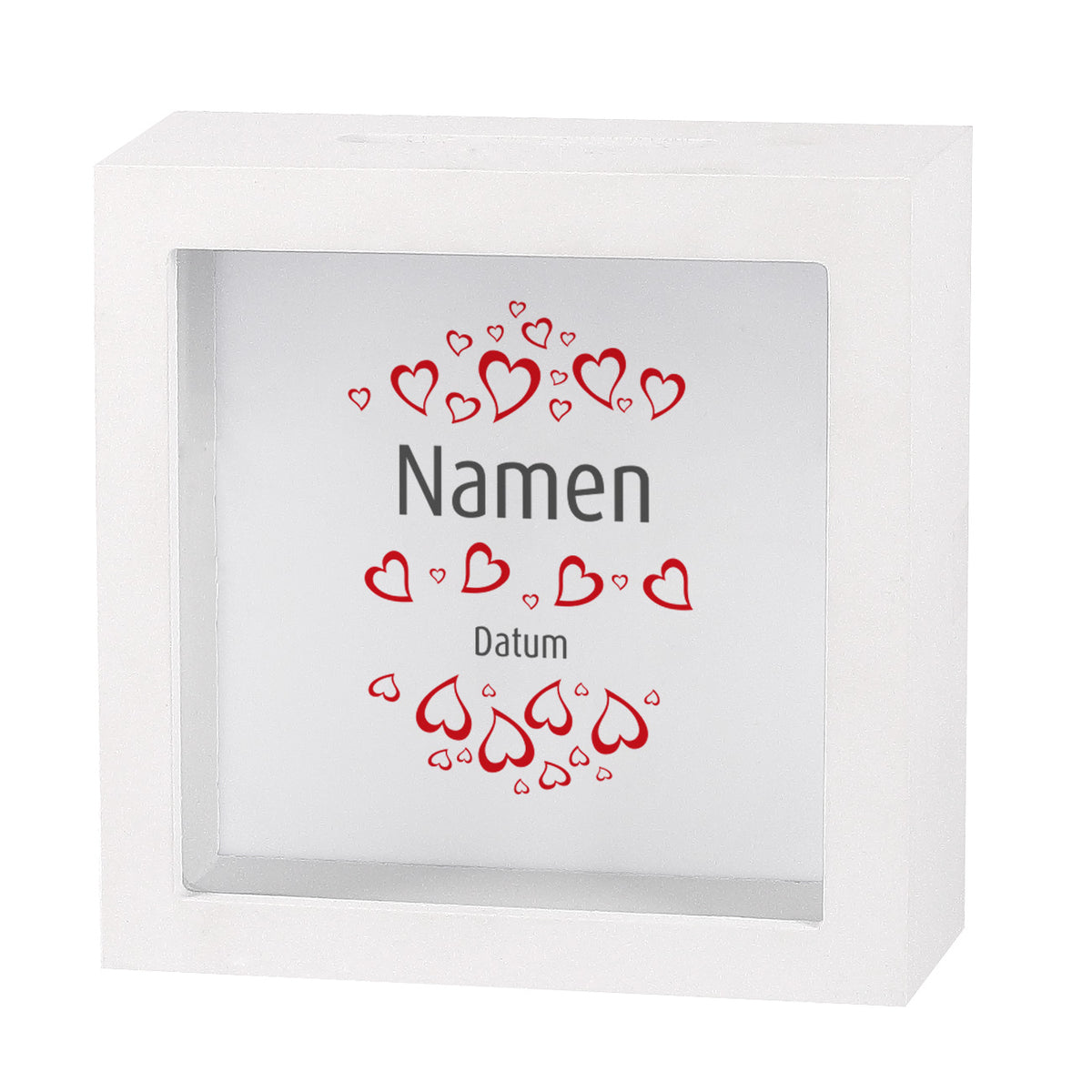 Bilderrahmen Spardose zur Hochzeit 