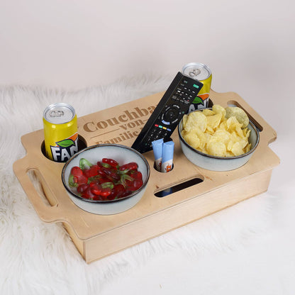 Couchbar mit Text als Gravur personalisiert