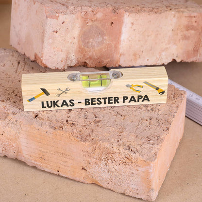Personalisierte Mini-Wasserwaage für Kinder und Erwachsene