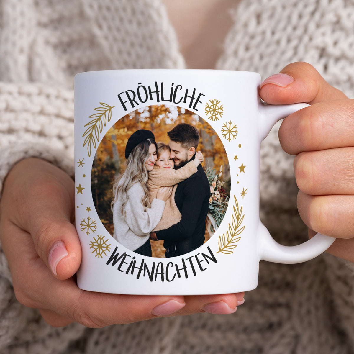 Tasse zu Weihnachten mit Foto bedruckt