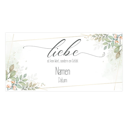 Hochzeitsbanner Liebe - aus Kunststoff oder Papier