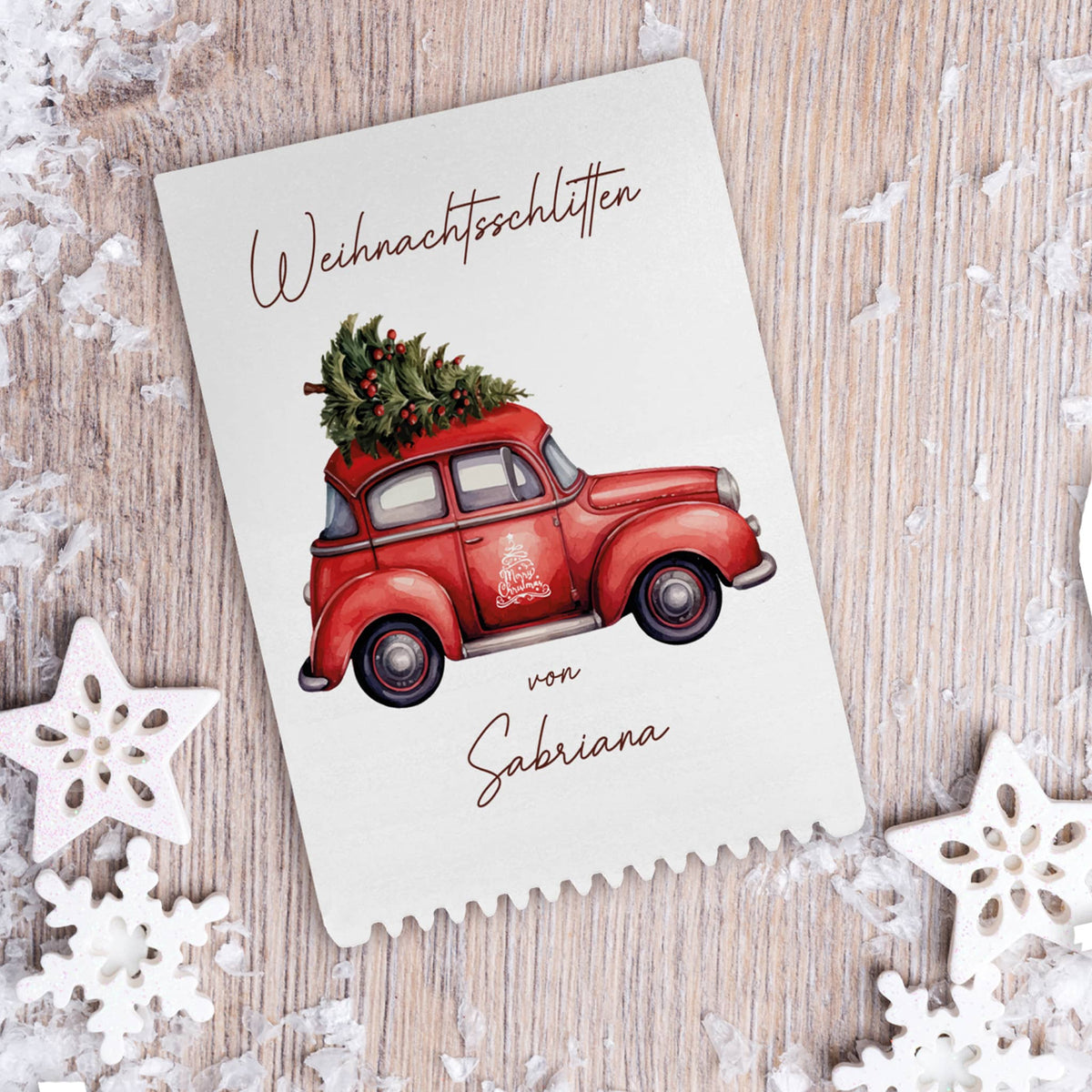 Weihnachtliches Motiv mit Tannenbaum