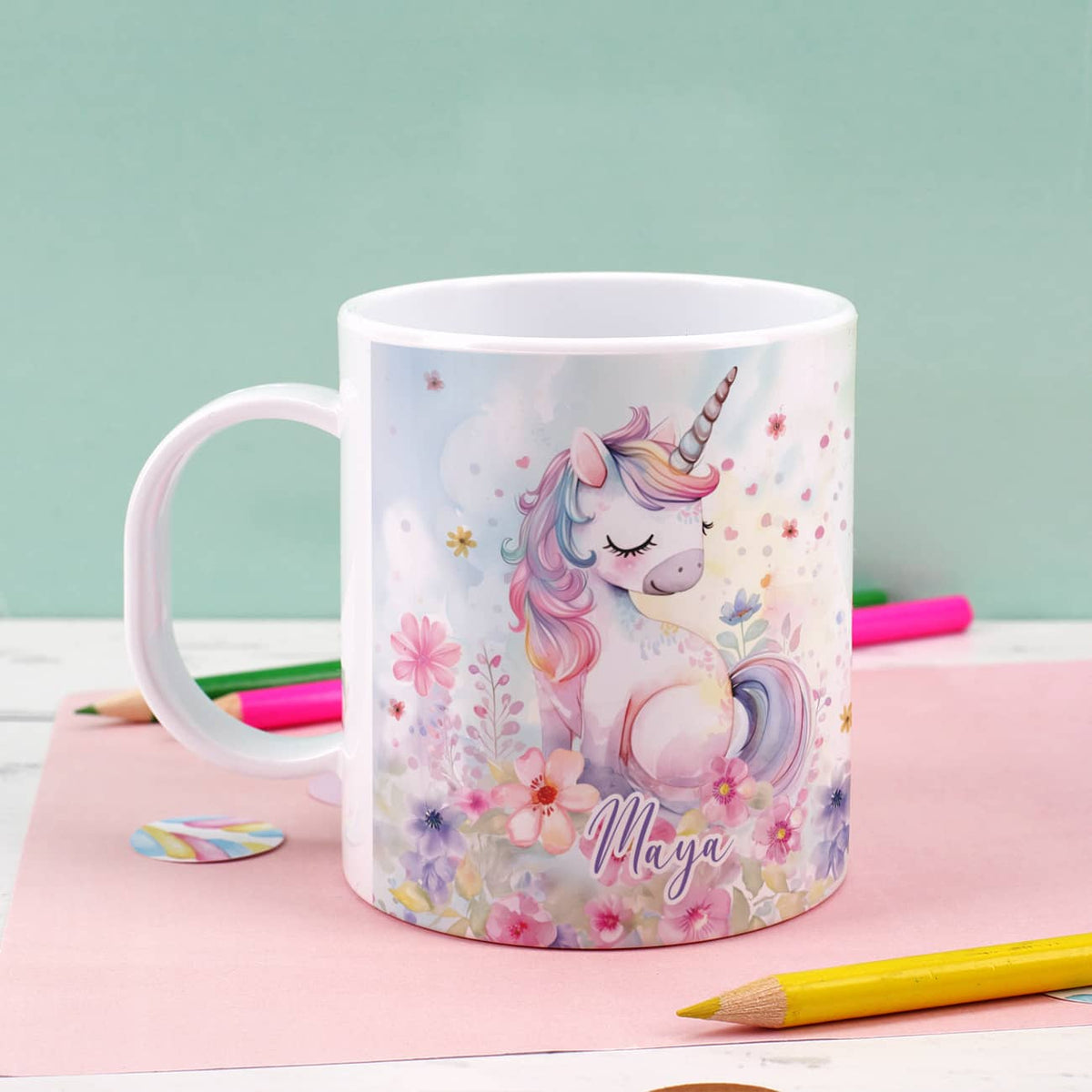 Tasse für Kinder mit Name personalisiert