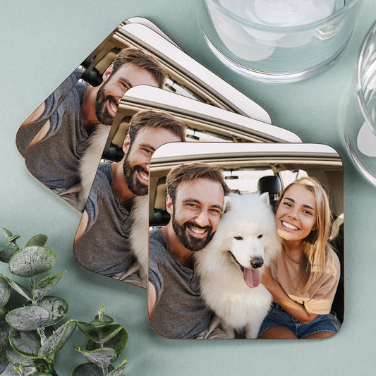 Untersetzer im 4er-Set mit Foto