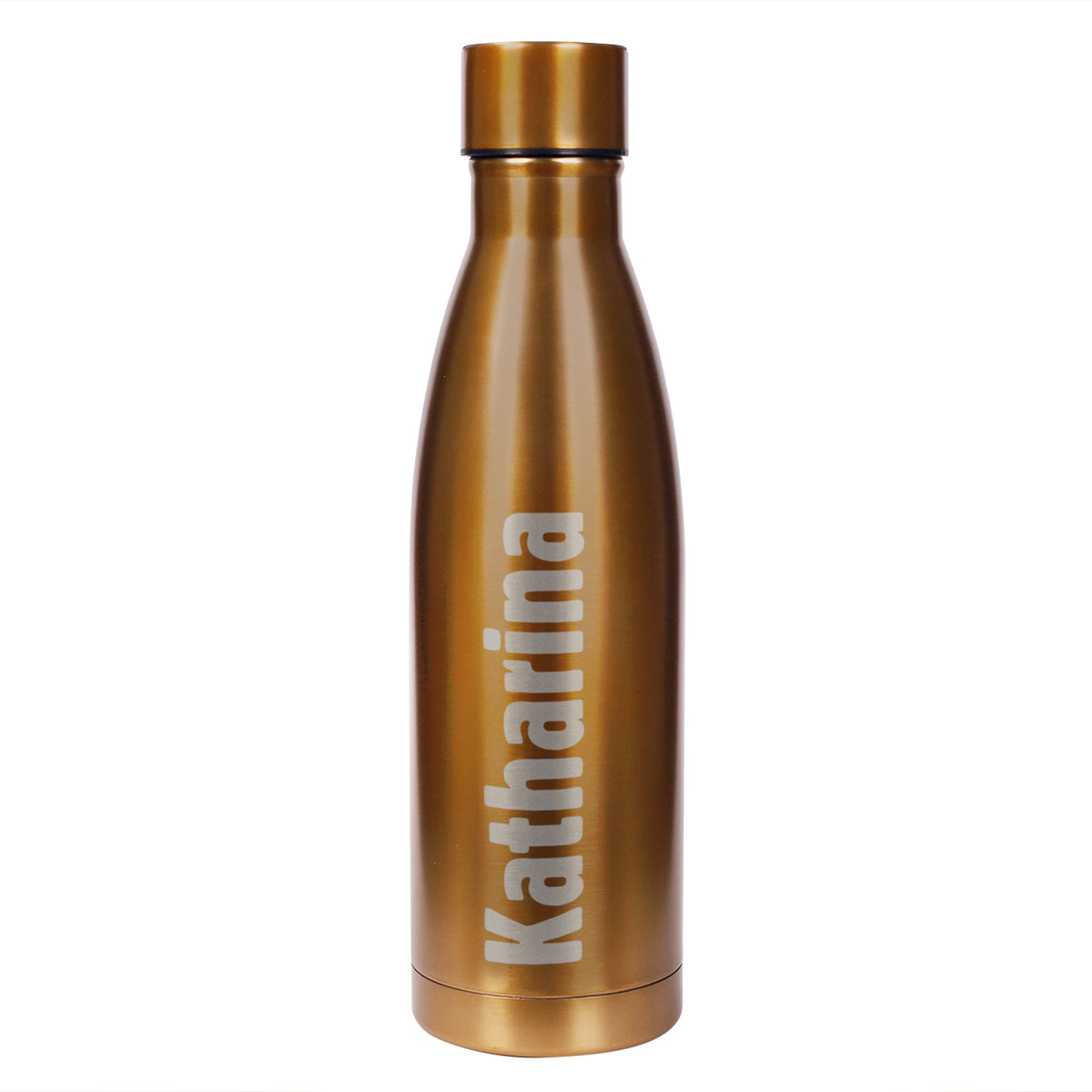 Thermosflasche in zwei Farben mit Ihrem Wunschnamen