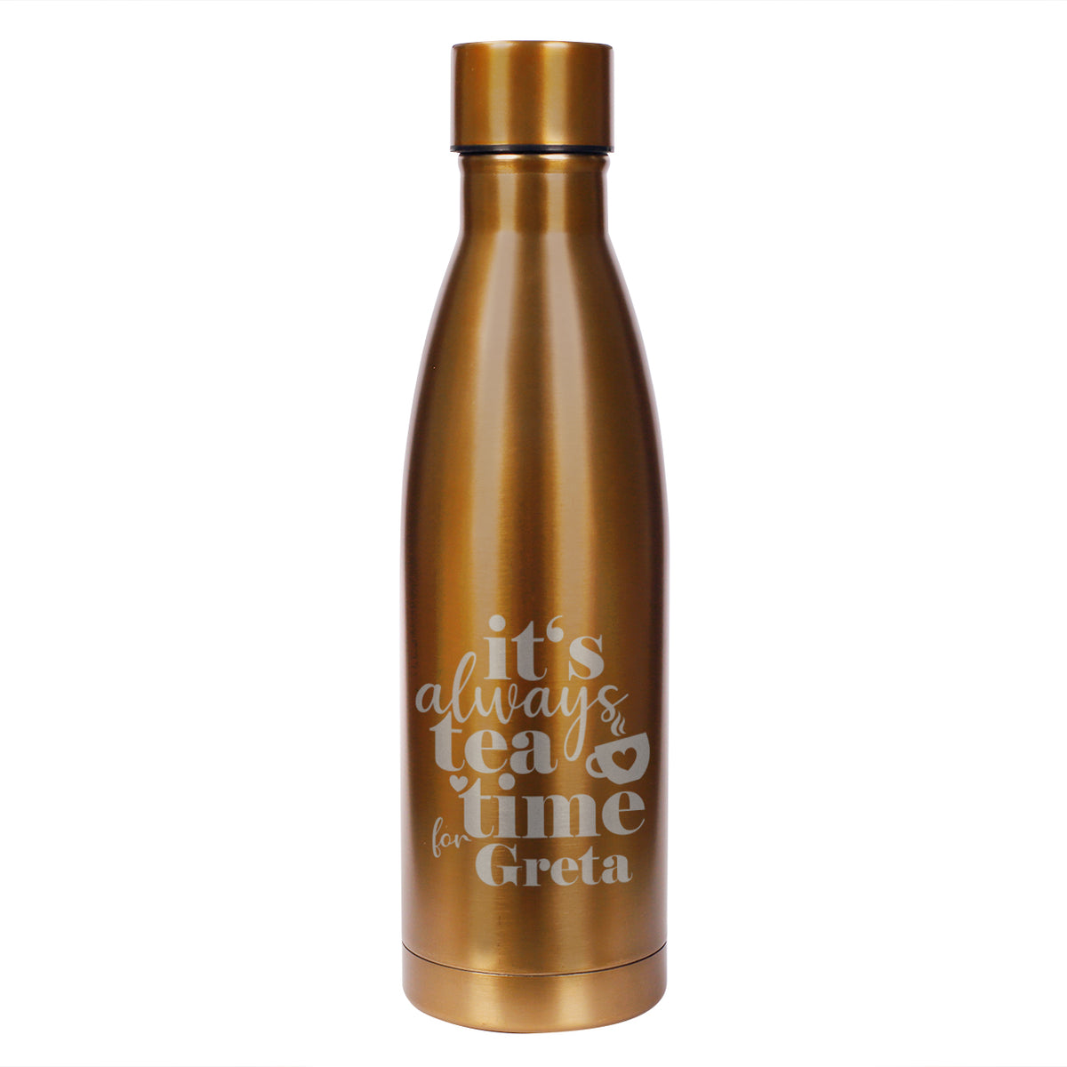 Thermosflasche - it's always tea time for - mit Namensgravur