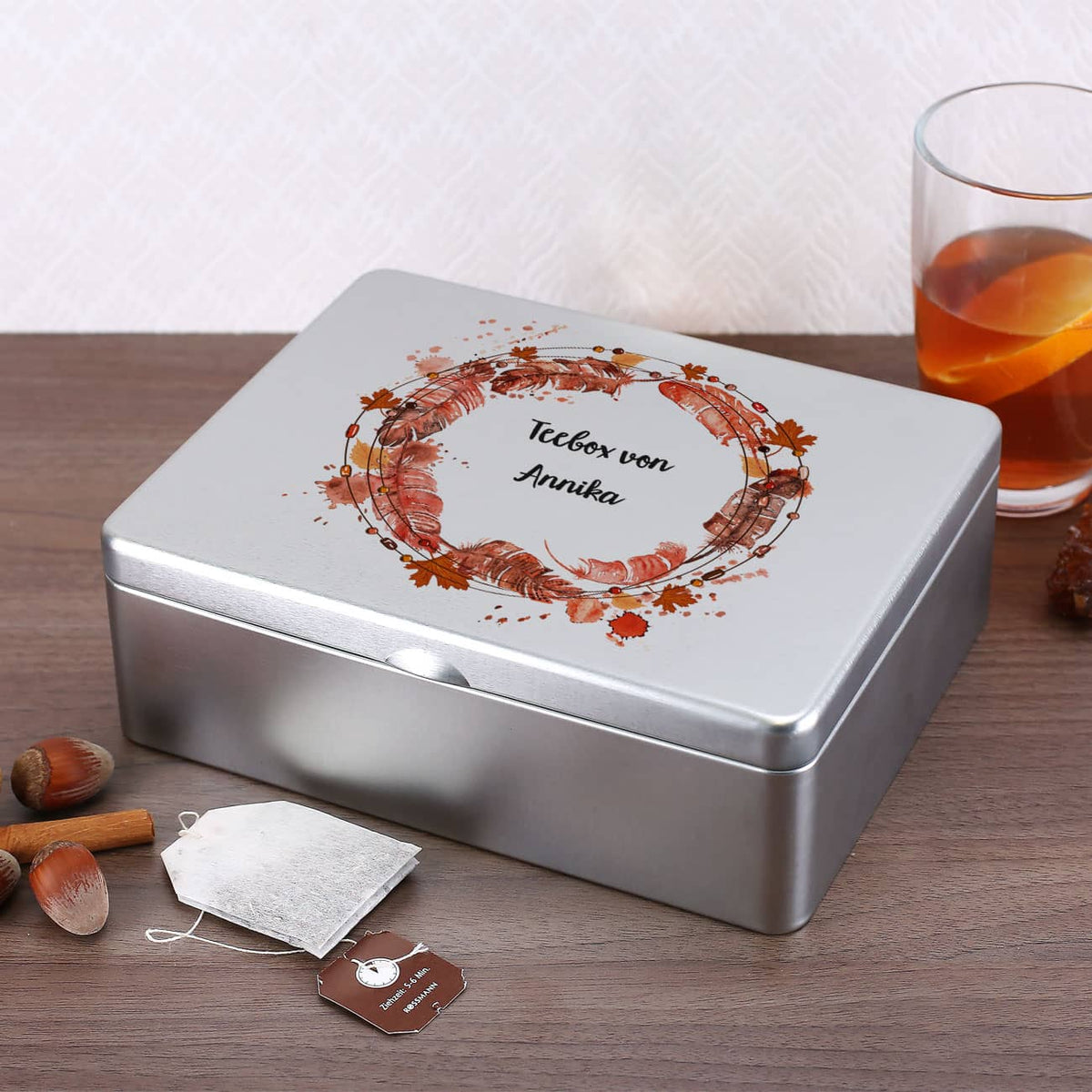 Teebox mit herbstlichem Design