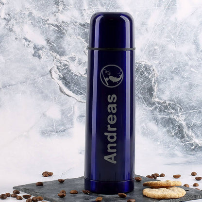 Thermosflasche für Angler mit Ihrem Wunschnamen