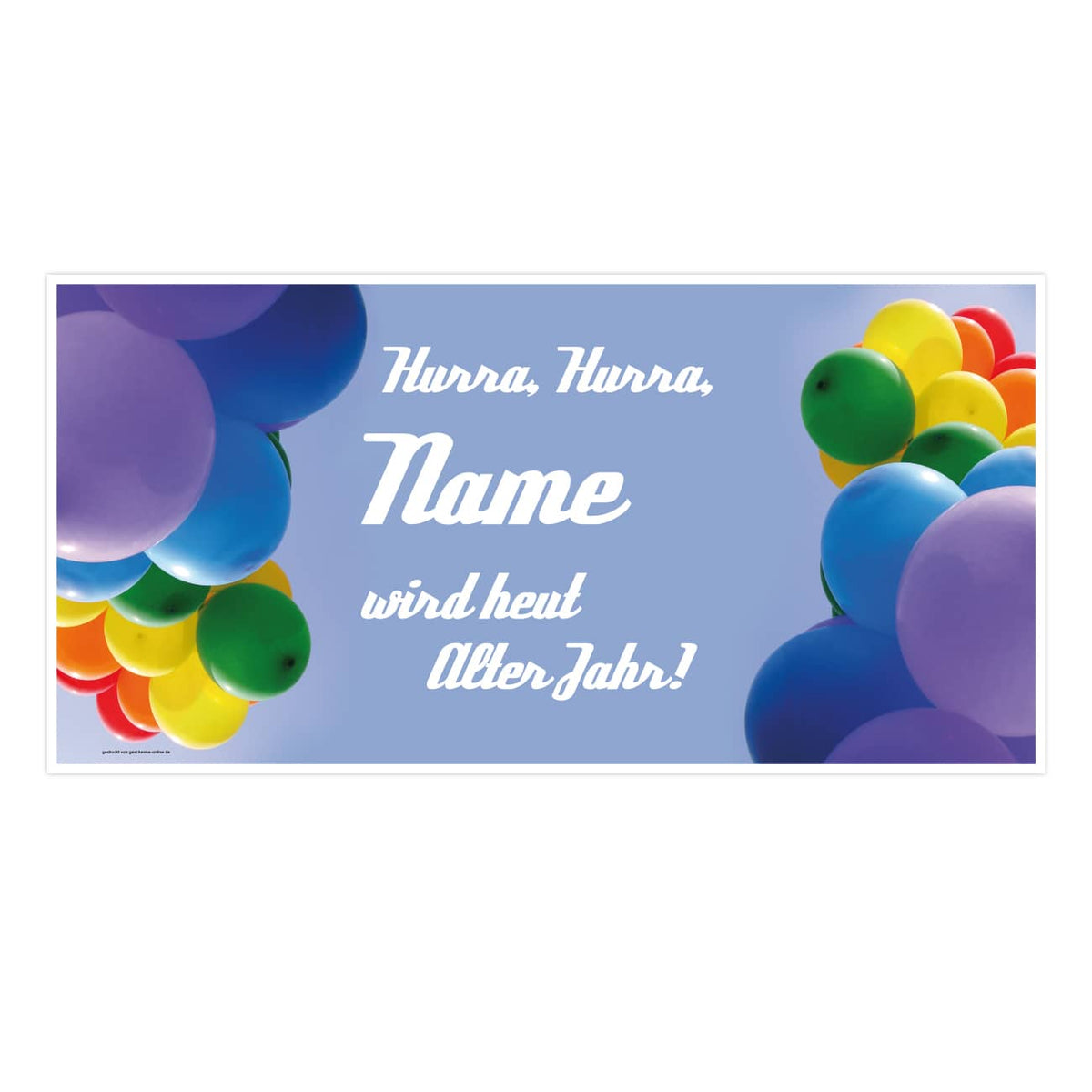 XXL Geburtstagsbanner personalisiert