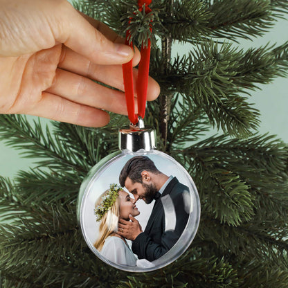 Weihnachtskugel für Paare mit Foto