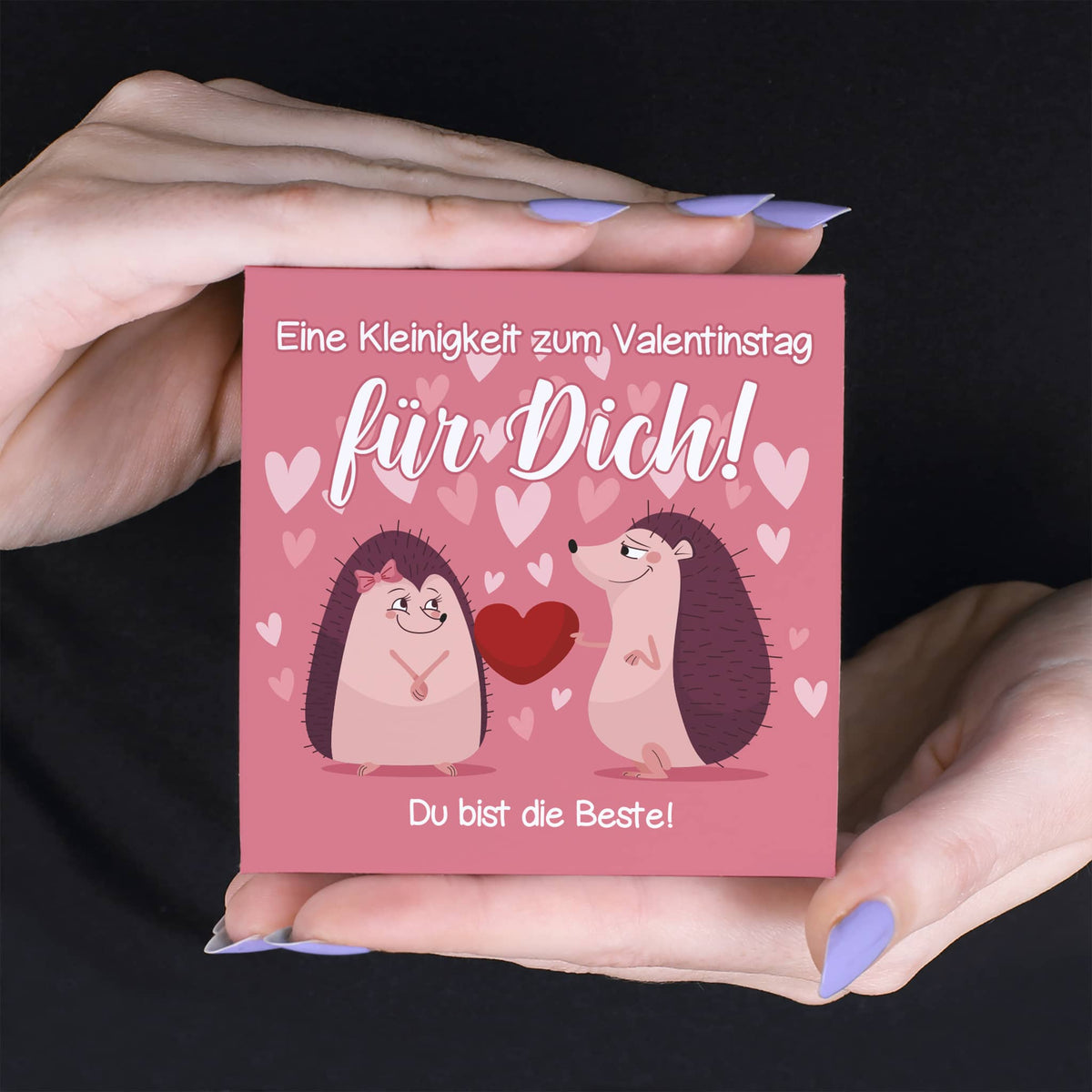 Eine Kleinigkeit zum Valentinstag - 4 Lindorkugeln in persönlich bedruckter Verpackung