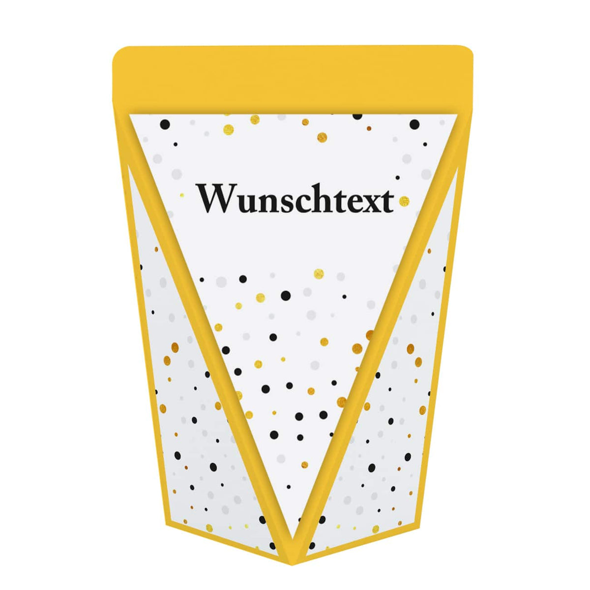 mit Wunschtext bedruckt
