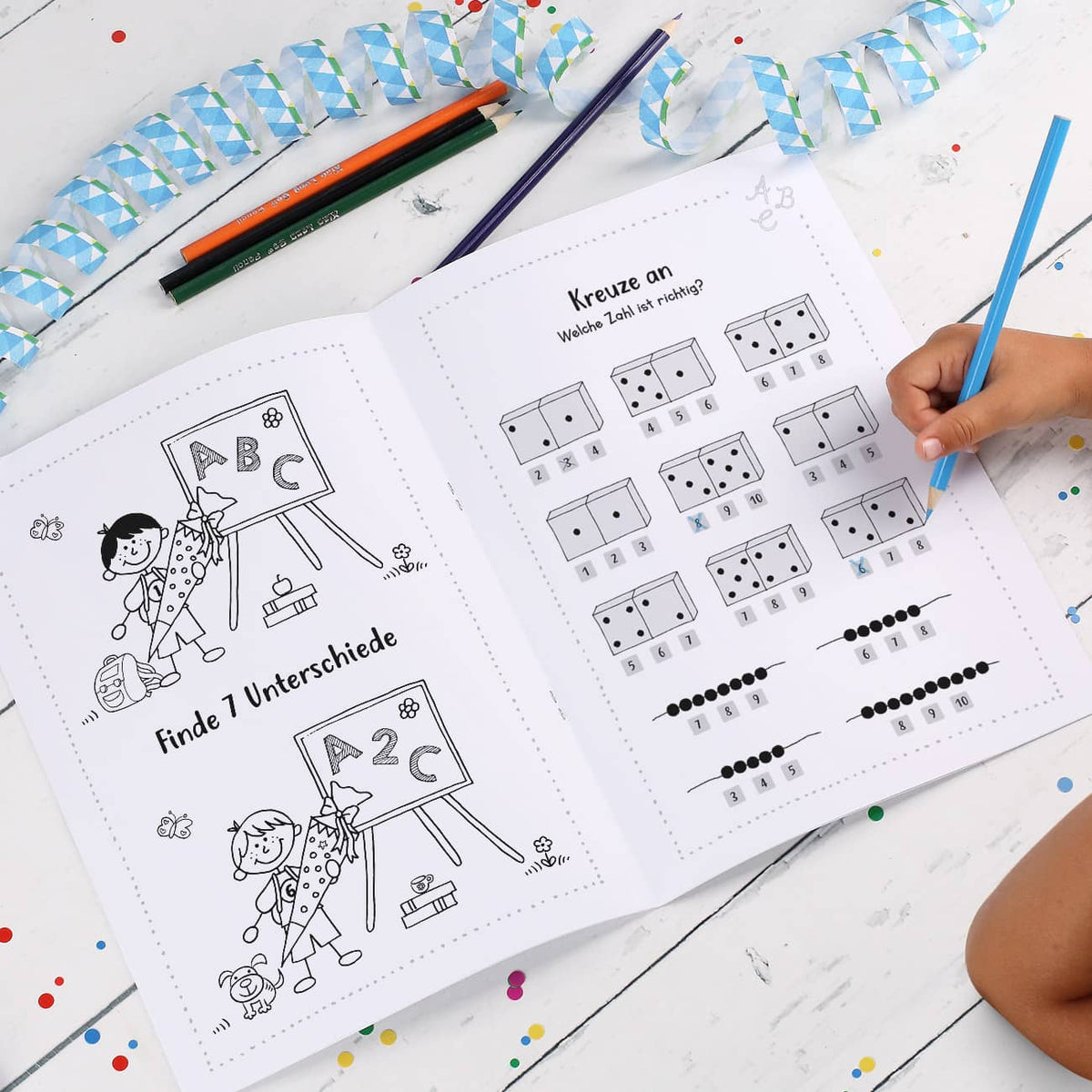 Endlich Schulkind - Malbuch zur Einschulung DIN A4, 24 Seiten