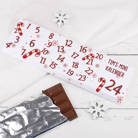 Jeden Tag ein Stück Schokolade - Mini Adventskalender