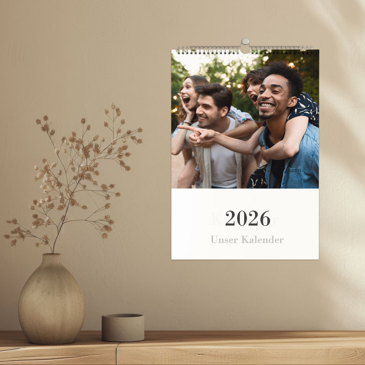 Fotokalender Wandkalender 2026 mit modernem Design