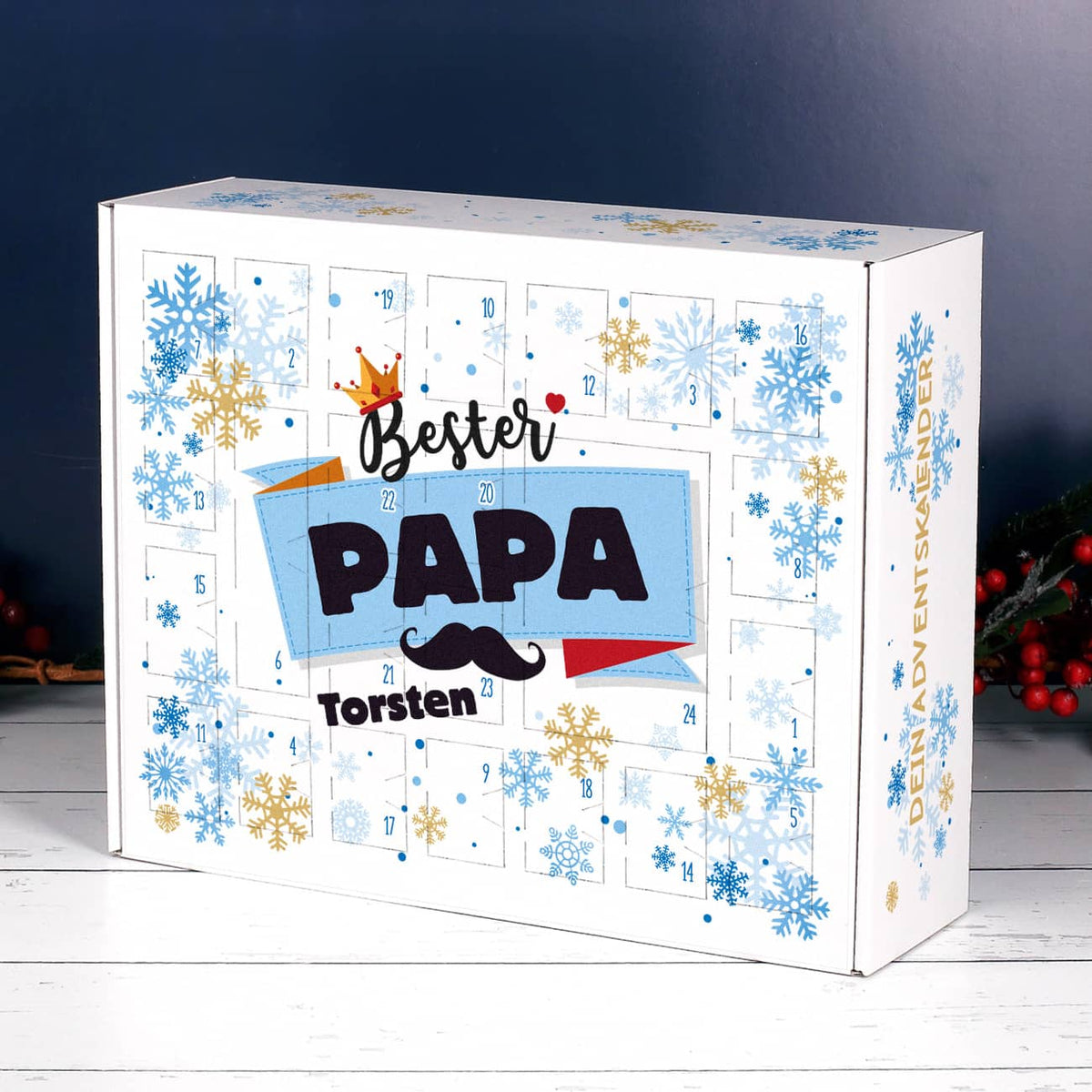 Bester Papa - Adventskalender mit Name DIY