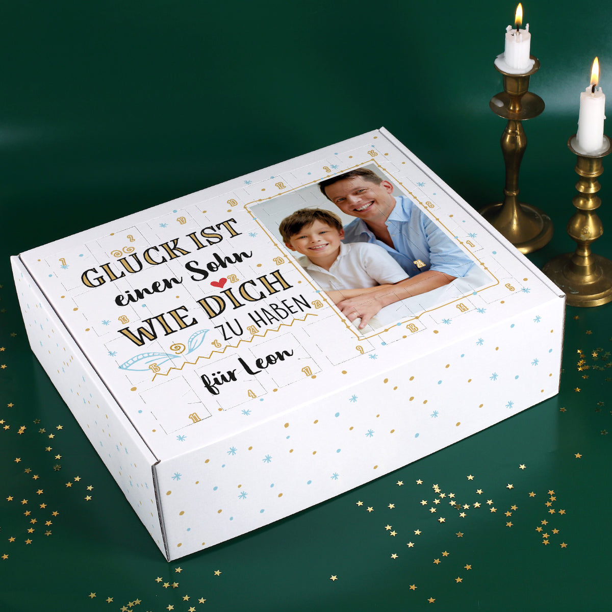 Glück ist... DIY Adventskalender mit Foto und Wunschtext