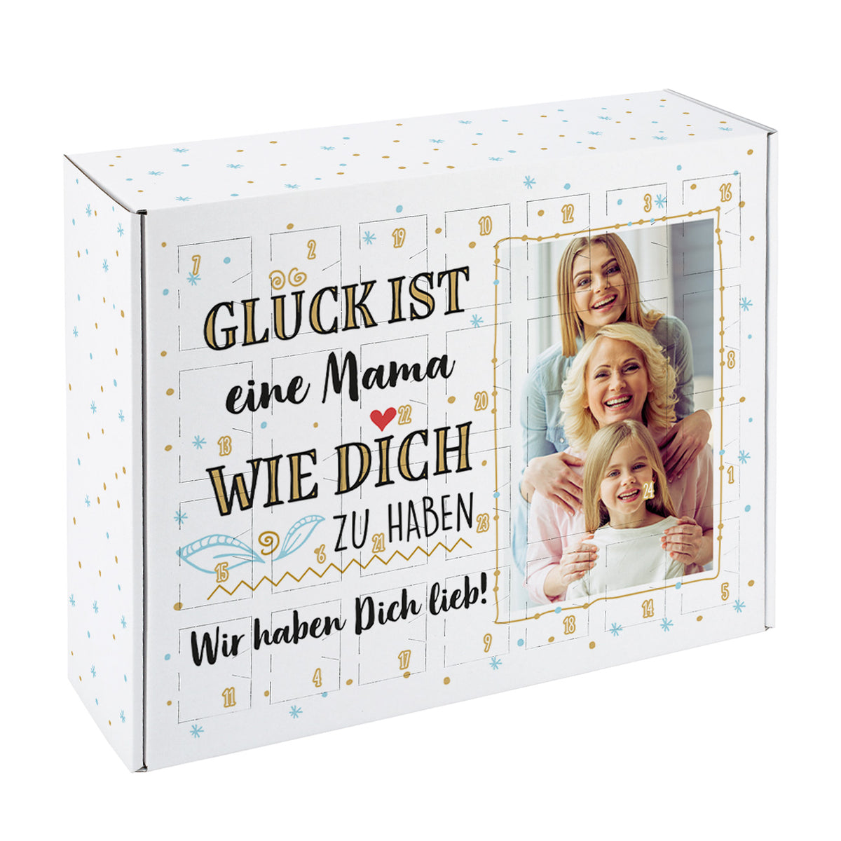 Glück ist... DIY Adventskalender mit Foto und Wunschtext