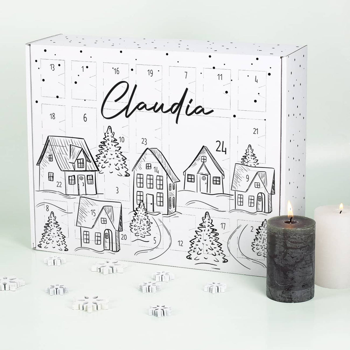 Adventskalender zum selber Füllen mit Name personalisiert