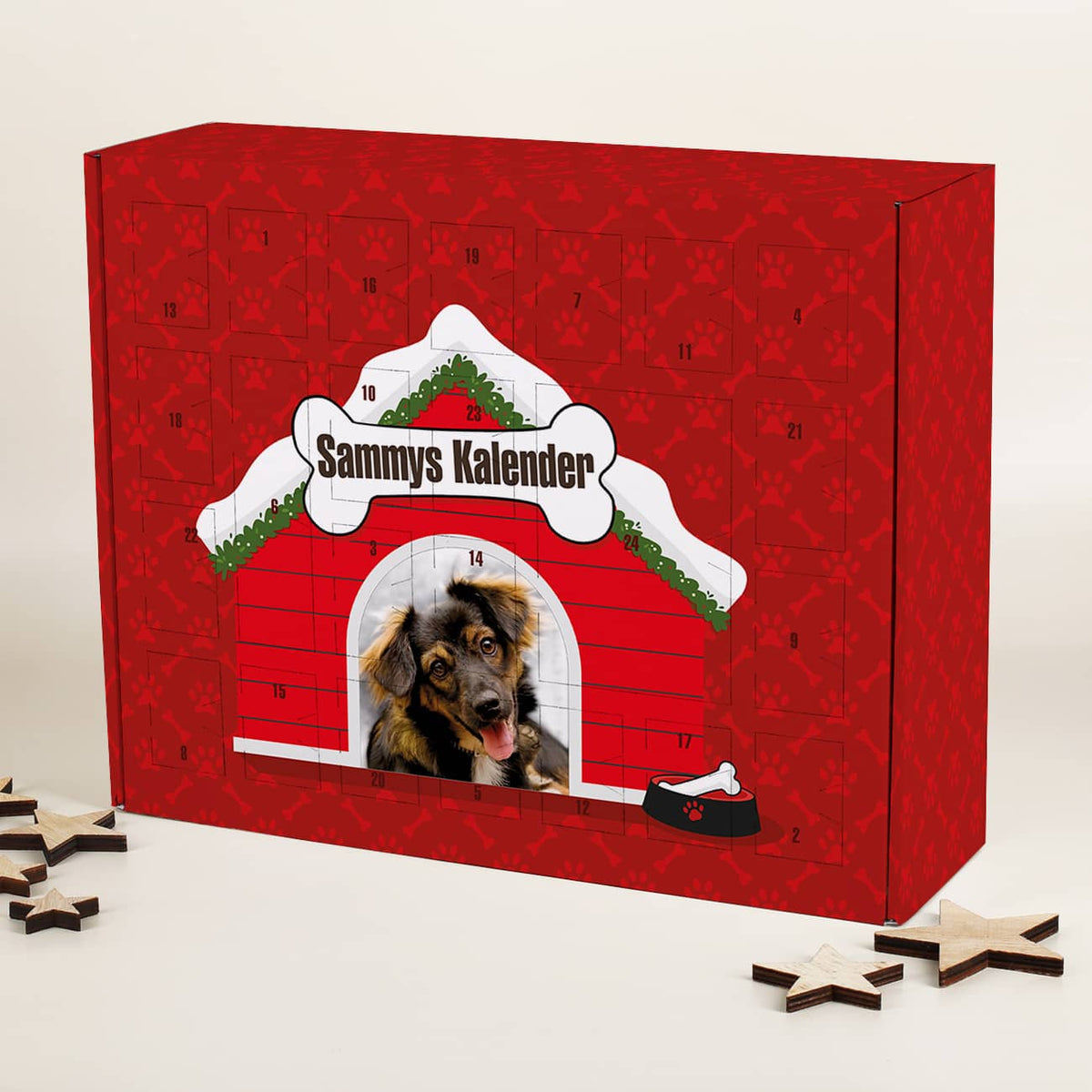 Adventskalender für Hunde zum selber Befüllen