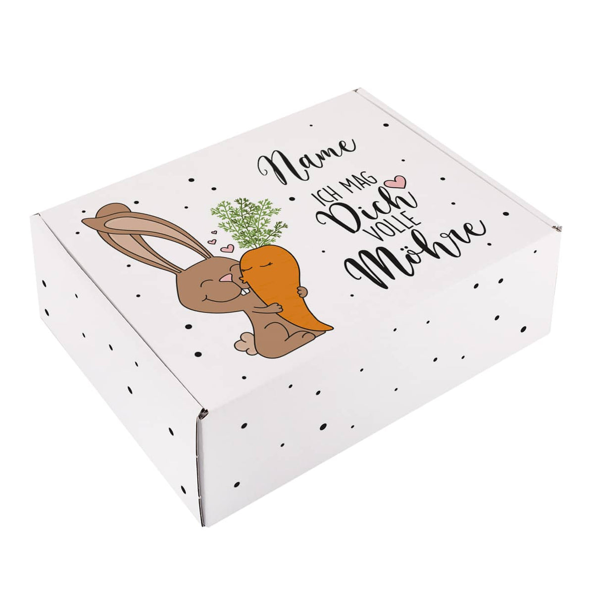 Geschenkverpackung zu Ostern personalisiert mit Name nach Wunsch