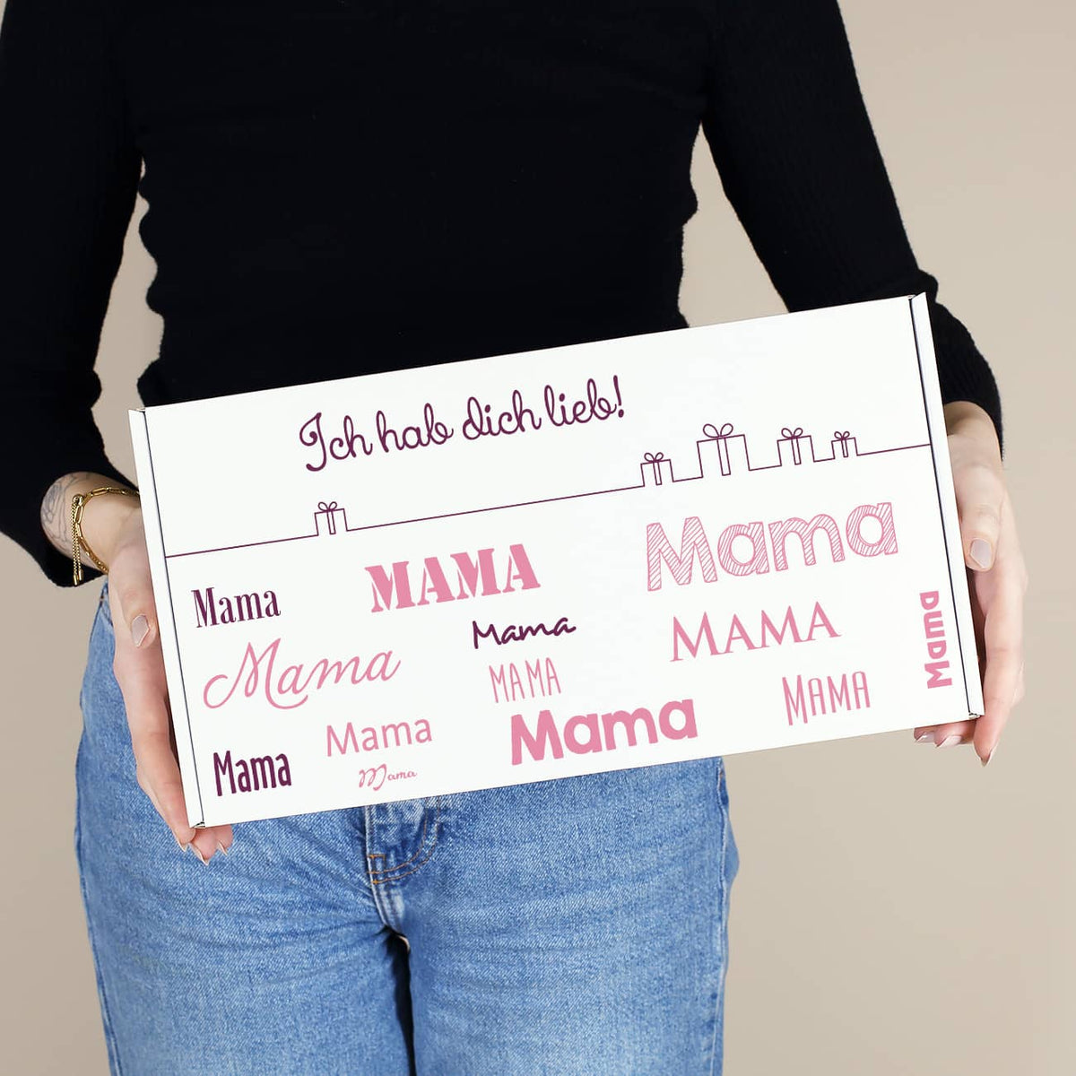 Geschenkverpackung mit Ihren persönlichen Wunschangaben