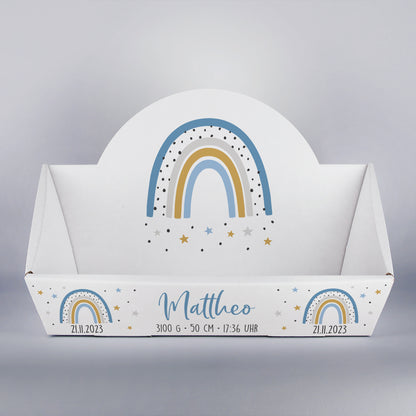 Geschenkkorb Regenbogen zur Geburt