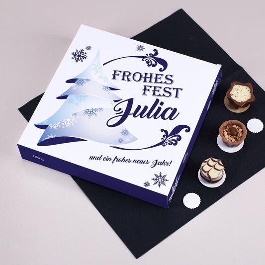 Winterlicher Lindtpralinien als tolles Geschenk zu Weihnachten