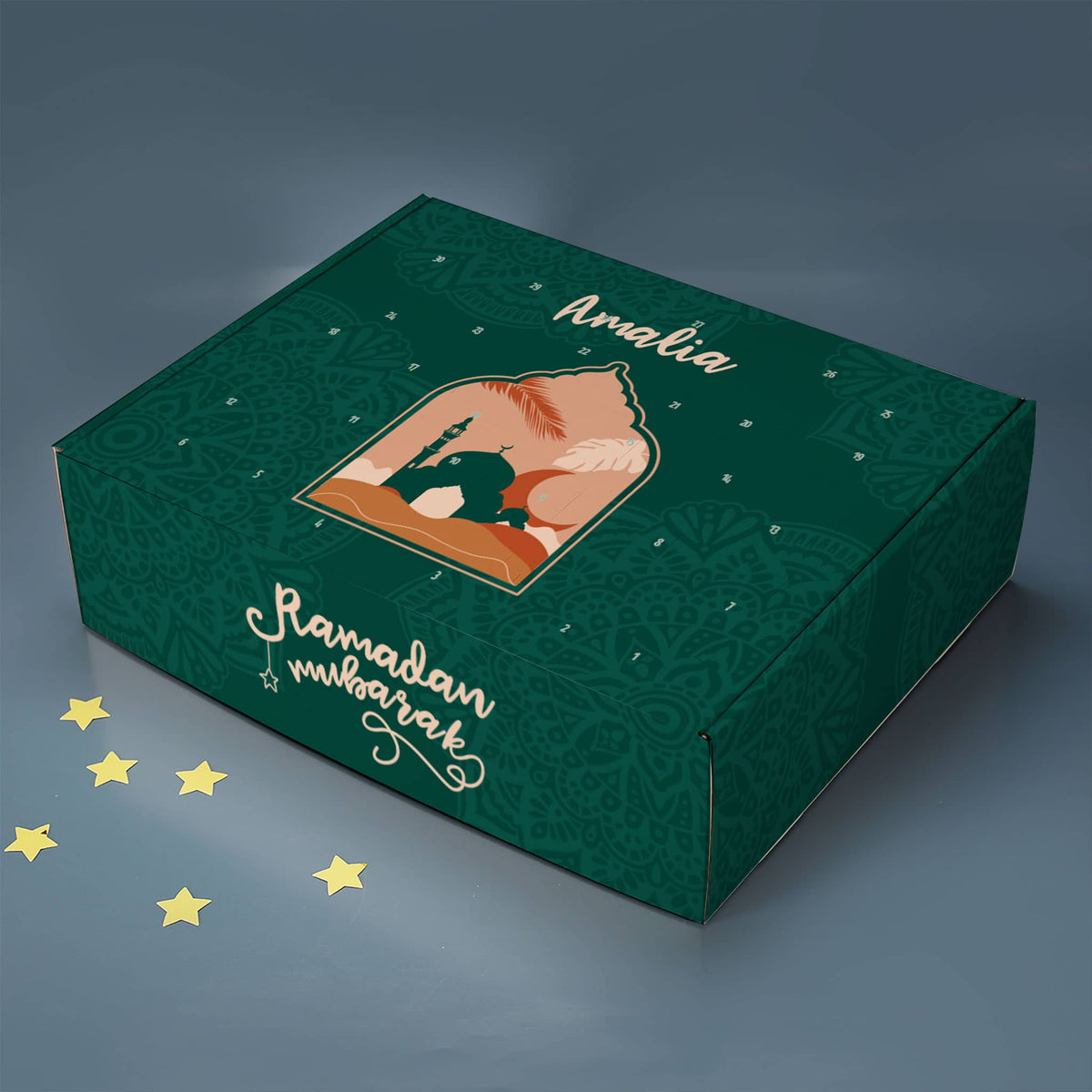 Moderner Ramadan Kalender zum selbst Befüllen