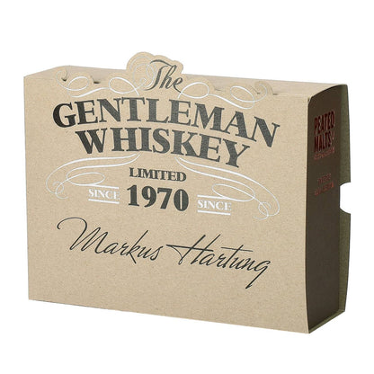 Geschenk-Set mit 4 torfigen Single Malt Whiskys in persönlich bedruckter Geschenkverpackung