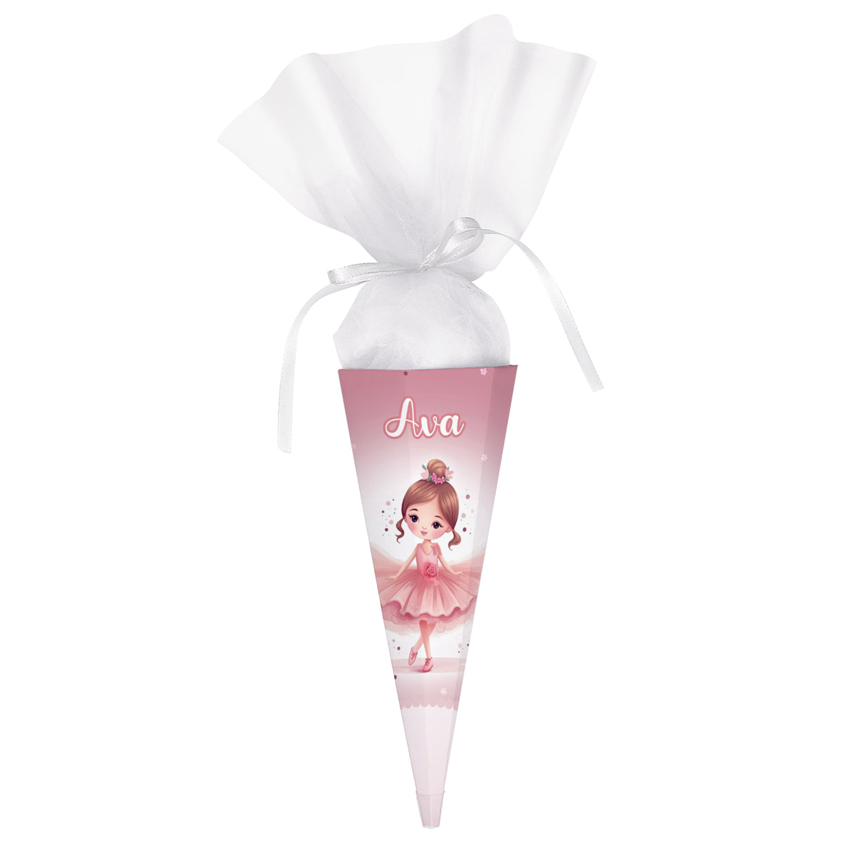 Kleine Schultüte Ballerina und Name