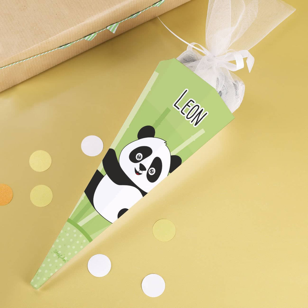 Geschwister Zuckertüte mit Name bedruckt