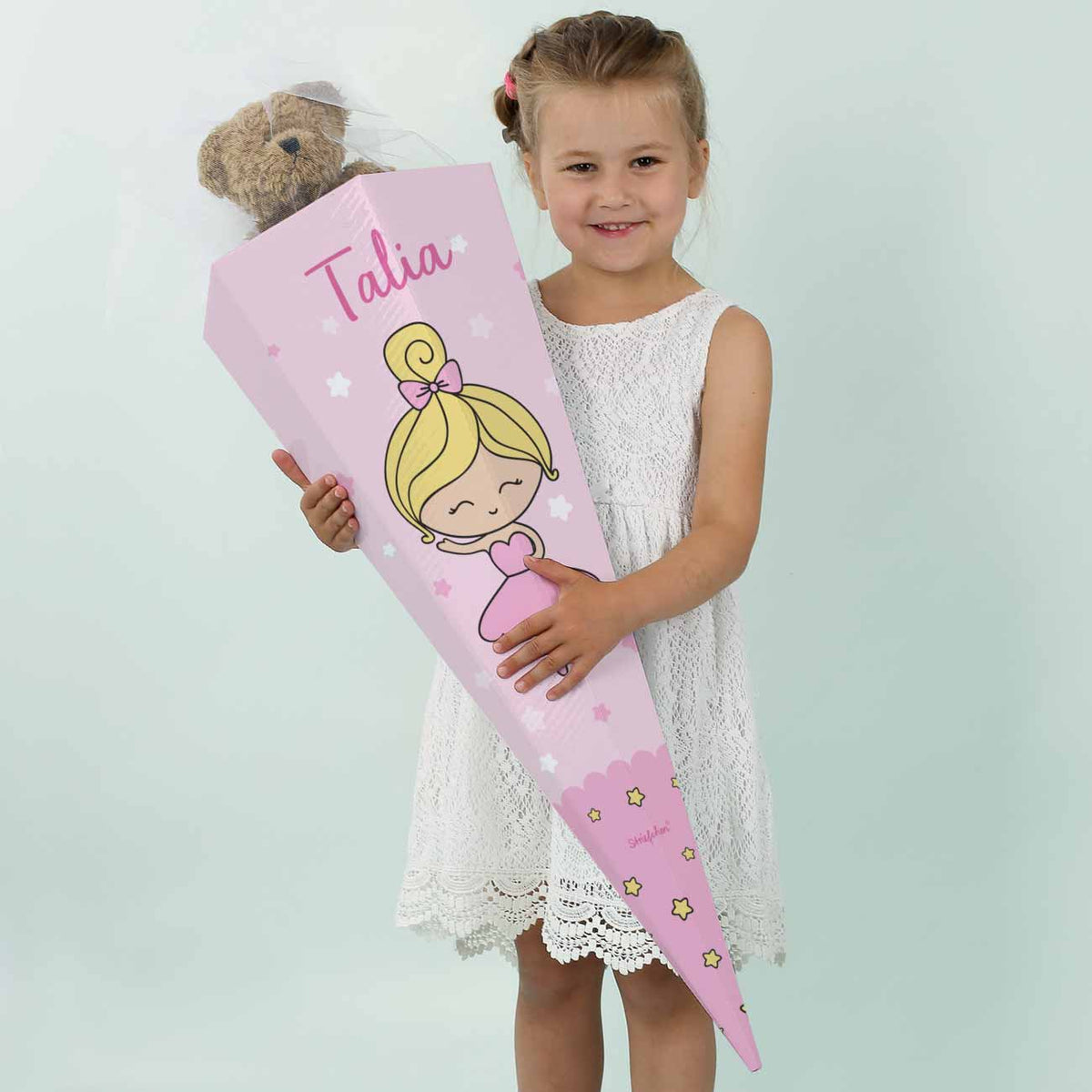 Ballerina-Zuckertüte mit Wunschname