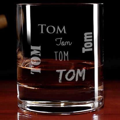Whiskeyglas mit Name