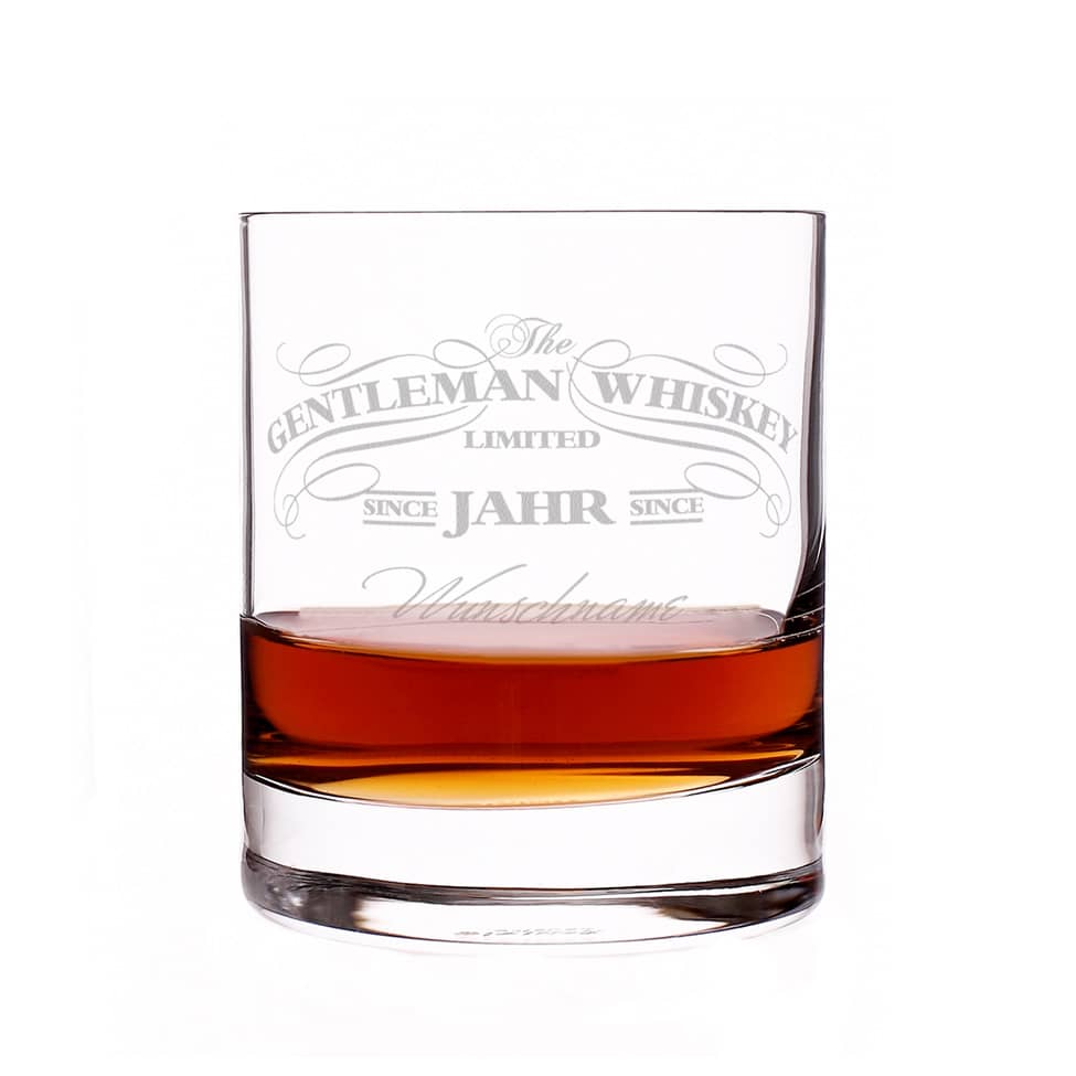 Whiskeyglas Gentleman-Whiskey mit Gravur